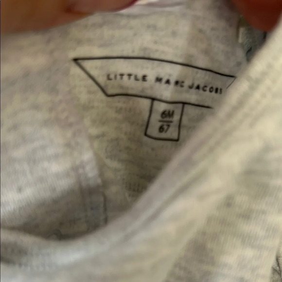 Gray Kids One Piece with Red Accents little marc jacob 6 months baby girl sale - Picture 3 of 8